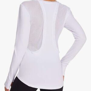 Lavender Long Sleeve Activewear Women's Tee Thumbhole Mesh Medium Pinspark
